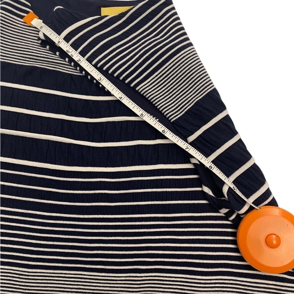 Maeve Navy and White Striped Maxi Dress - Picture 4 of 7